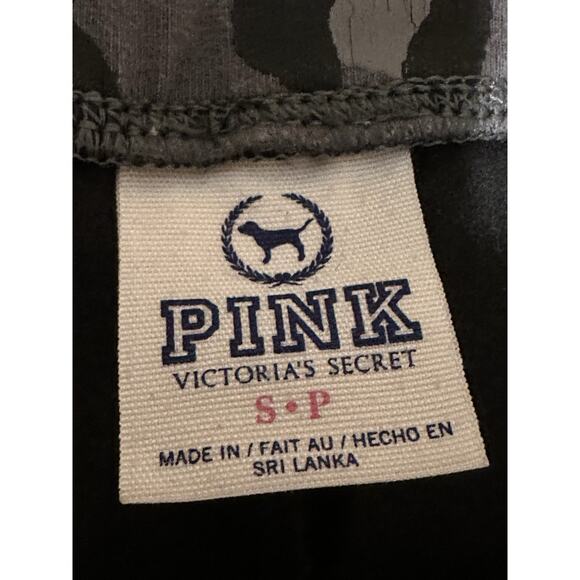 Victoria's Secret Pink Y2K Foldover Sequin Cropped Leopard Print Leggings SZ S - Picture 5 of 8